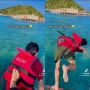 Viral Cewek Tendang Pacar yang Tak Bisa Berenang ke Laut, 'Tendangan Pencabut Nyawa'