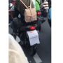 Bawa Istri Sedang Hamil, Tulisan di Belakang Sepeda Motor Suami ini Jadi Sorotan