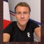 Diduga Pakai Kaus Berlogo Pemuja Setan, Presiden Emmanuel Macron Disorot