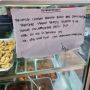 Niat Bantu Warga Isoman, Kertas Pengumuman Warung Makan Ini Jadi Sorotan