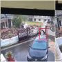 Viral Rekaman Pagar Mewah Ambruk Usai Didorong, Nyaris Timpa Mobil