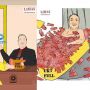 Dua Karikatur Ini yang Bikin Pengurus LPM Limas Unsri Terancam Diskorsing Kuliah