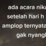 Buka Amplop usai Acara Pernikahan, Pengantin Syok Lihat Isinya