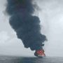 Kapal Terbakar di Tengah Laut Angkut 22 Penumpang
