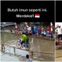 Viral Bapak-bapak Lomba Agustusan Naik Sepeda di Atas Papan Kecil: Peningkat Imun!