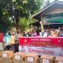 Badko HMI Sumut Bagikan Paket Sembako ke Warga Terdampak Covid-19
