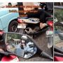 Pengendara Motor Wanita Pakai Kutek saat Lampu Merah, Warganet Terheran-heran