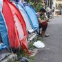 Pengungsi Asal Afghanistan Dirikan Tenda di Kebon Sirih
