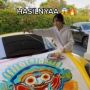 Cewek Lukis Bendera Merah Putih di Mobil Sport, Publik: Sisca Kohl Versi Melukis