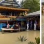 Viral Hajatan Tetap Digelar saat Banjir, Aksi Emak-Emak Angkat Rok Bikin Salfok