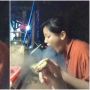 Viral Wanita Semburkan Asap Panas Saat Makan Mie, Videonya Ditonton Sampai 12 Juta Kali
