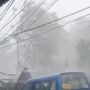 Ngeri! Hujan Disertai Angin Kencang Melanda Cibinong Bogor