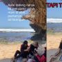 Asyik Piknik Gelar Tikar di Bawah Batu Karang, Berujung Panik