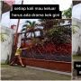 Viral Wanita Penuh Perjuangan Buka Pagar Kos, Roda Pagarnya Jadi Perhatian Warganet