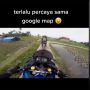 Terlalu Percaya Google Maps, Pemotor Naik Moge Cuma Bisa Istighfar Melintas di Jalan Ini