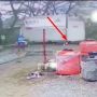 Viral Box Kontainer Terlepas Timpa Pemotor di Jalan Raya Sungai Kakap Kubu Raya