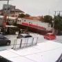 Ngeri! Detik-Detik Mobil Brio Ditabrak Kereta di Cilegon