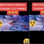 Menghindar dari Kejaran Satpol PP, Ibu ini Mendadak Cosplay Jadi Tukang Cuci Piring