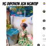 Viral, Gadis Cantik Asyik Coba Kamar Mandi Outdoor, Pikiran Netizen Langsung Traveling