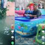 Santuy Makan Kerupuk di Kolam Balon, Aksi Abah di Tengah Banjir Ini Bikin Ngakak