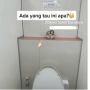 Viral Cewek Temukan Hiasan di Toilet, Tulisan yang Ditempel Bikin Curiga