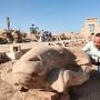 Tubuh Mirip Sphinx, Patung Kepala Domba Raksasa Terkait Dewa Matahari Ditemukan