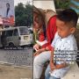 Panik Ada Razia di Jalan, Ibu Ini Sampai Lupa Anaknya Ketinggalan di Lampu Merah