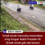 Viral, Emak-emak Coba Terobos Rombongan Wapres Ma'ruf Amin Saat Berkunjung ke Kaltim