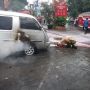 Viral Suzuki Carry Terbakar di Asep Stroberi Lembang, Begini Nasib Pengendaranya