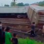 Kereta Api Angkut Bubuk Kertas Anjlok, Jalur Lampung-Prabumulih Terganggu