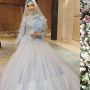 8 Potret Detail Gaun Ria Ricis saat Resepsi, Glow In The Dark!