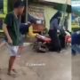 Aksi Nekat Pemotor Terjang Jalan Cor yang Masih Basah, Bikin Tepuk Jidat