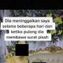 Viral Curhat Wanita Ditinggal Pergi Suami, Pulangnya Malah Bawa Surat Pisah