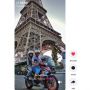 Wow! Pasangan Suami Istri Ini Jalan-jalan ke Menara Eiffel Menggunakan Motor Honda Supra