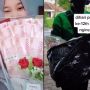 Anniversary Dikirim Buket Uang 12 Juta dari Suami, Warganet Salfok Ke Ojol
