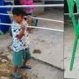 Viral Aksi Bocah Bantu Angkat Jemuran, Endingnya Malah Bikin Ngakak