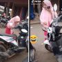 Kocak! Prahara Honda BeAT Berjejer, Emak-Emak Ini Bingung Motor Miliknya yang Mana
