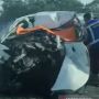 Lihat Kondisi Mobil Pasutri Yang Alami Kecelakaan di Tol Jakarta Cikampek