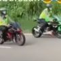 Viral Iring-iringan Polisi Kendarai Motor Sport di Jalan, Knalpot Bikin Salfok
