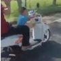 Viral! Anak Balita Mengendarai Motor, Pria Dewasa Dibelakangnya Ini Diolok-olok Warganet