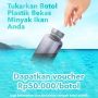 Lestarikan Laut, Yuk Tukar Botol Plastik Bekas Minyak Ikan dengan Voucher Vitamin