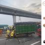 Kecelakaan Beruntun Libatkan Truk Besar Terjadi di Tol Cikampek arah Bandung
