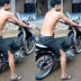 Knalpot Dipindah Depan Wajah, Aksinya Dipuji Warganet: Bagus Bunyinya Nikmati Sendiri