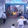 Detik-detik Sepeda Motor Jemaah Sholat Jumat di Kota Malang Kebakaran