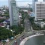 Pantauan Drone Suasana Jalanan Jakarta di Tahun Baru 2022