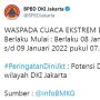Jakarta Diprediksi Akan Dilanda Cuaca Ekstrem Mulai Hari Ini Sampai Minggu