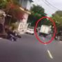 Truk Pengangkut Es Krim Dibajak ODGJ saat Ditinggal Sopir, Pemotor Jadi Korban