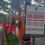 Ada Tanda Larangan, Bendera PDIP Tetap Berdiri di Sepanjang Jalan Meski Langgar Perda