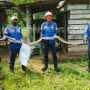 Geger, Ular Piton 4 Meter Ditangkap dari Kandang Ayam Warga Bontang Lestari