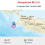 BMKG Catat 3 Kali Gempa Susulan Pasca Gempa Banten 6,7 M
